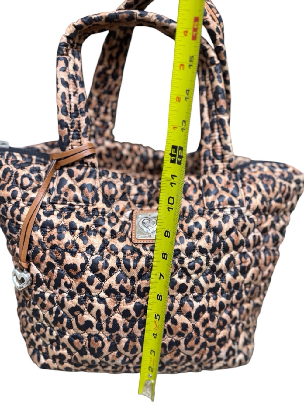 BRIGHTON HEART TO HEART KARTER CATWALK QUILTED LIGHTWEIGHT TOTE W/TRAVEL POUCH - Picture 12 of 16